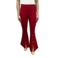 thumbnail image 1 of OrlyCollection Womens Elegant Bootcut Pants with Pocket(Red,XX-Large), 1 of 4