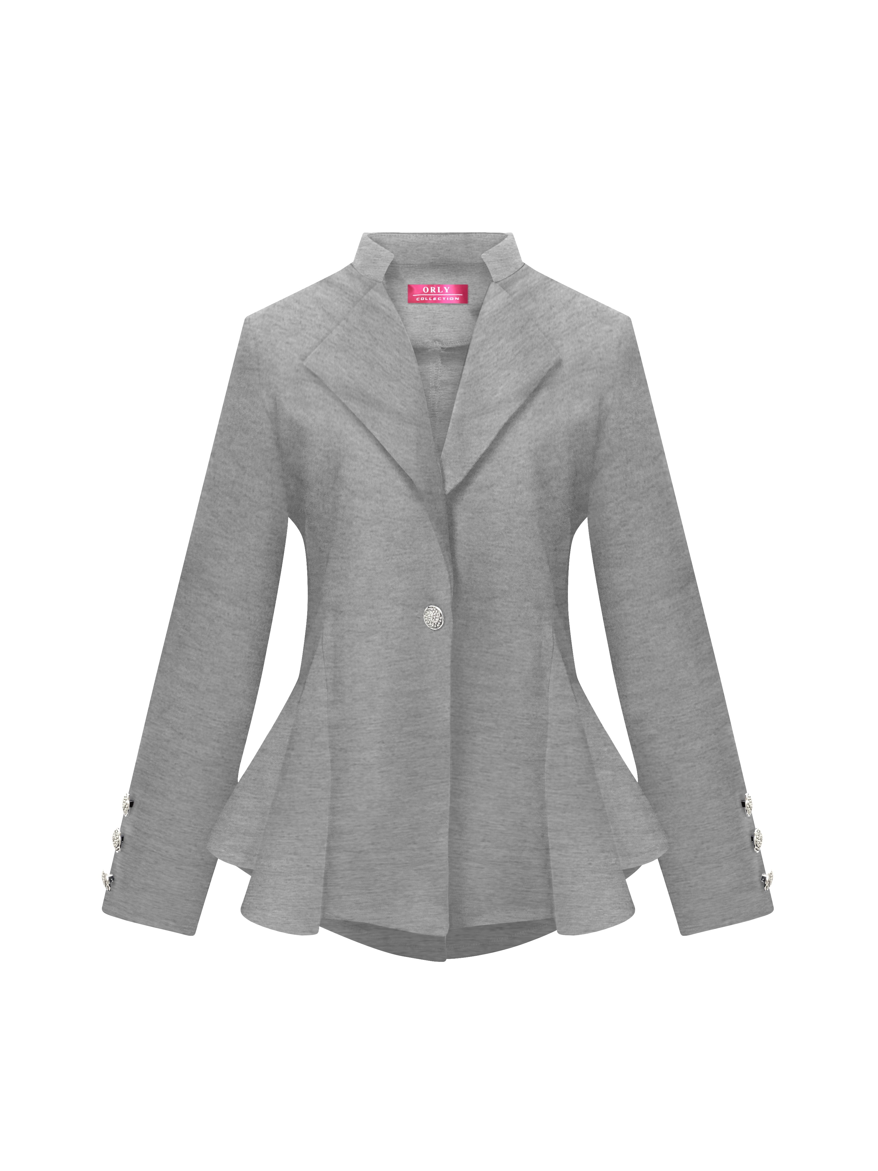 Grey peplum hotsell blazer