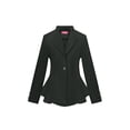 thumbnail image 1 of OrlyCollection Womens Peplum Blazer with Silver Buttons High Low Jacket Hunter Green,Small), 1 of 3