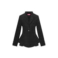 thumbnail image 1 of OrlyCollection Womens Peplum Blazer with Silver Buttons High Low Jacket (Red, 3X), 1 of 3