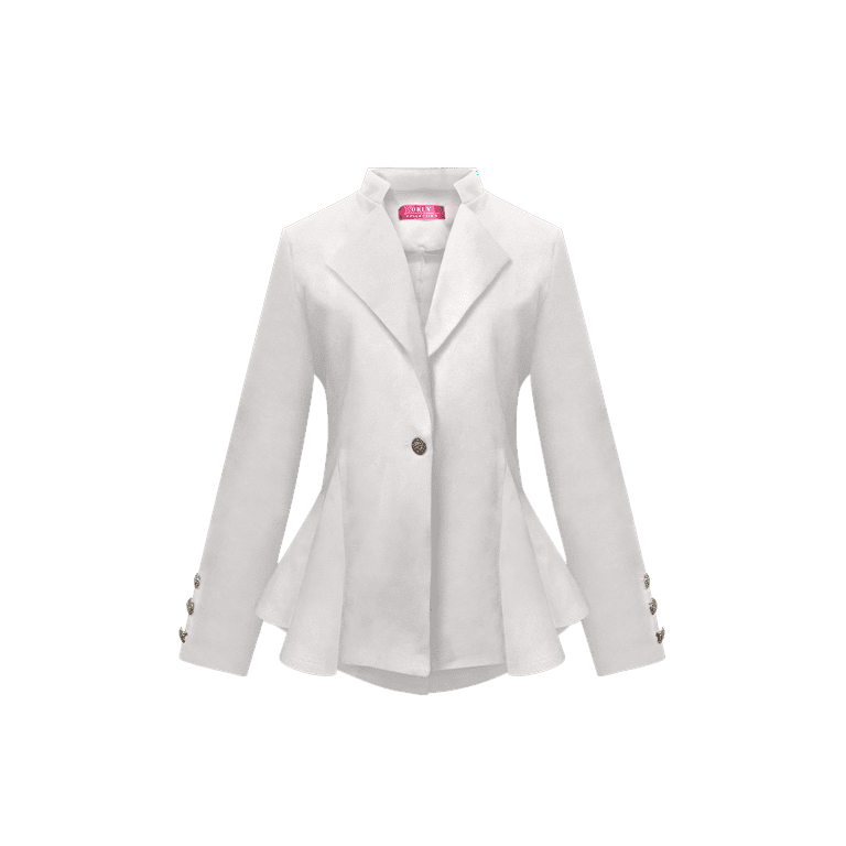 White shop peplum jacket