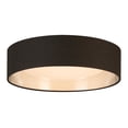 thumbnail image 1 of Orme - 16" LED Flush Mount Ceiling Lighting - Black Exterior/Gold Interior Fabric Shade with Acrylic Diffuser, 1 of 4