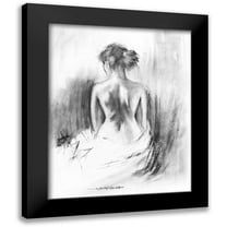 Orme, E. Anthony 12x14 Black Modern Framed Museum Art Print Titled - Soft Silhouette II
