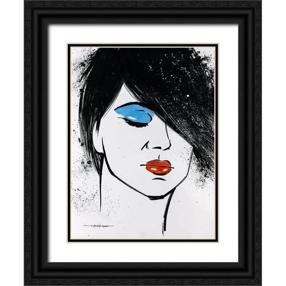 Orme, E. Anthony 12x14 Black Ornate Wood Framed with Double Matting Museum Art Print Titled - Sketch Pop I