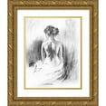 thumbnail image 1 of Orme, E. Anthony 15x18 Gold Ornate Wood Framed with Double Matting Museum Art Print Titled - Soft Silhouette II, 1 of 4