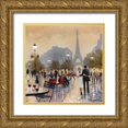 thumbnail image 1 of Orme, E. Anthony 20x20 Gold Ornate Wood Framed with Double Matting Museum Art Print Titled - Paris Twilight, 1 of 4
