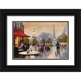 thumbnail image 1 of Orme, E. Anthony 32x23 Black Ornate Wood Framed with Double Matting Museum Art Print Titled - Paris Stroll, 1 of 4