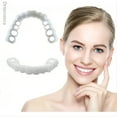 Ormromra 1Pair Dentures Cosmetic Teeth Instant Veneers Dentures