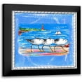 thumbnail image 1 of Ormsby, Anne 20x20 Black Modern Framed Museum Art Print Titled - Beach-Front-Shore Birds, 1 of 5