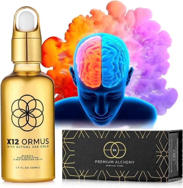 Ormus Monoatomic Gold Concentrate – High Potency Liquid Mineral – 1.7 fl oz (50 ml), Food-Grade 24K Gold with Dead Sea & Himalayan Salt Blend