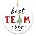 OrnaVibeTeam Gifts for Employees, Coworkers Christmas Ornaments 2024