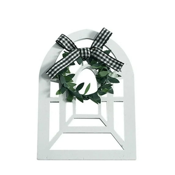 Ornament*1 Clearance! Creative Vintage Rural Farmhouse Style Window Frame Ladder Ornament: Wooden Frame Design for A Warm and Retro Wall Decoration Adding Fun and To Your