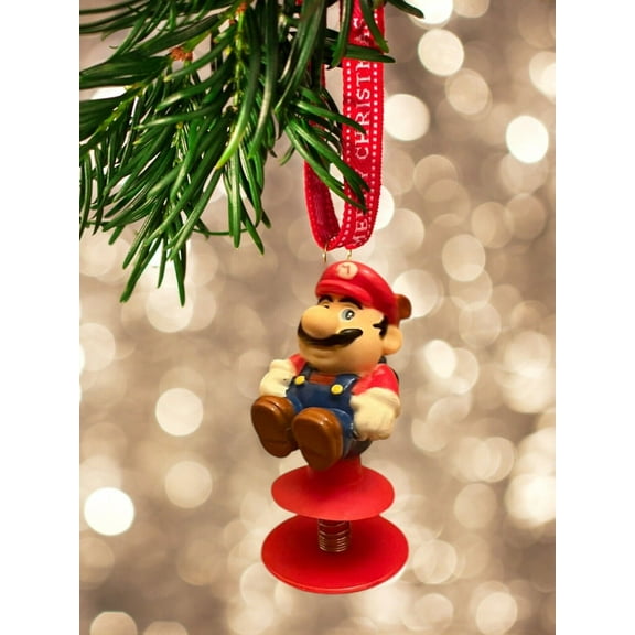 Ornament 1989 Super Mario Bros Spring Pop Up Jumping Nintendo Figure 3