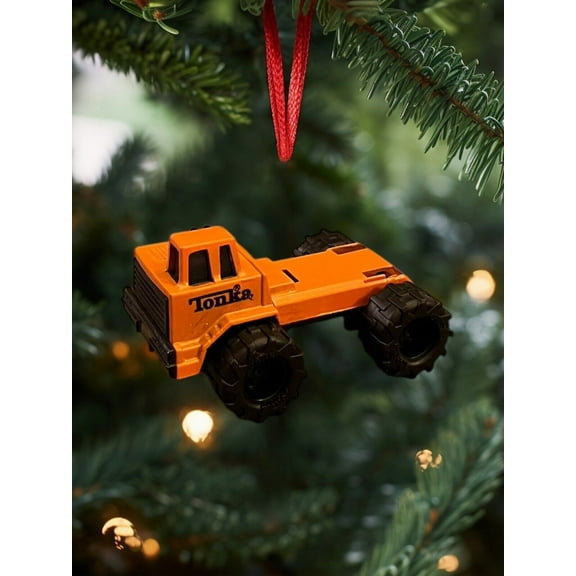 Ornament 1992 Tonka Orange Die Cast Dump Body Truck 1:64 Figure Figurine Charm