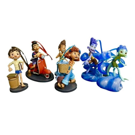 Ornament 6pc Set Luca Alberto Guilia Ercole Sea Monsters Pvc Figure 3”NEW