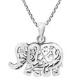 thumbnail image 1 of Ornament Artsy Elephant .925 Sterling Silver Necklace, 1 of 6