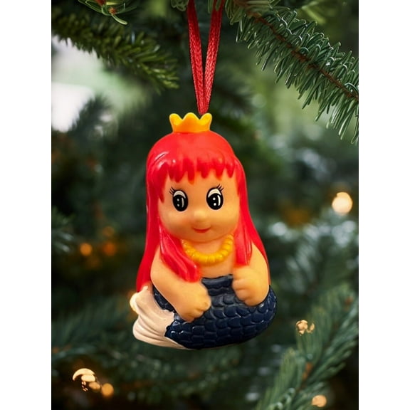 Ornament BABY Little Mermaid Princess PVC Figure Dangler Holiday Charm Figurine
