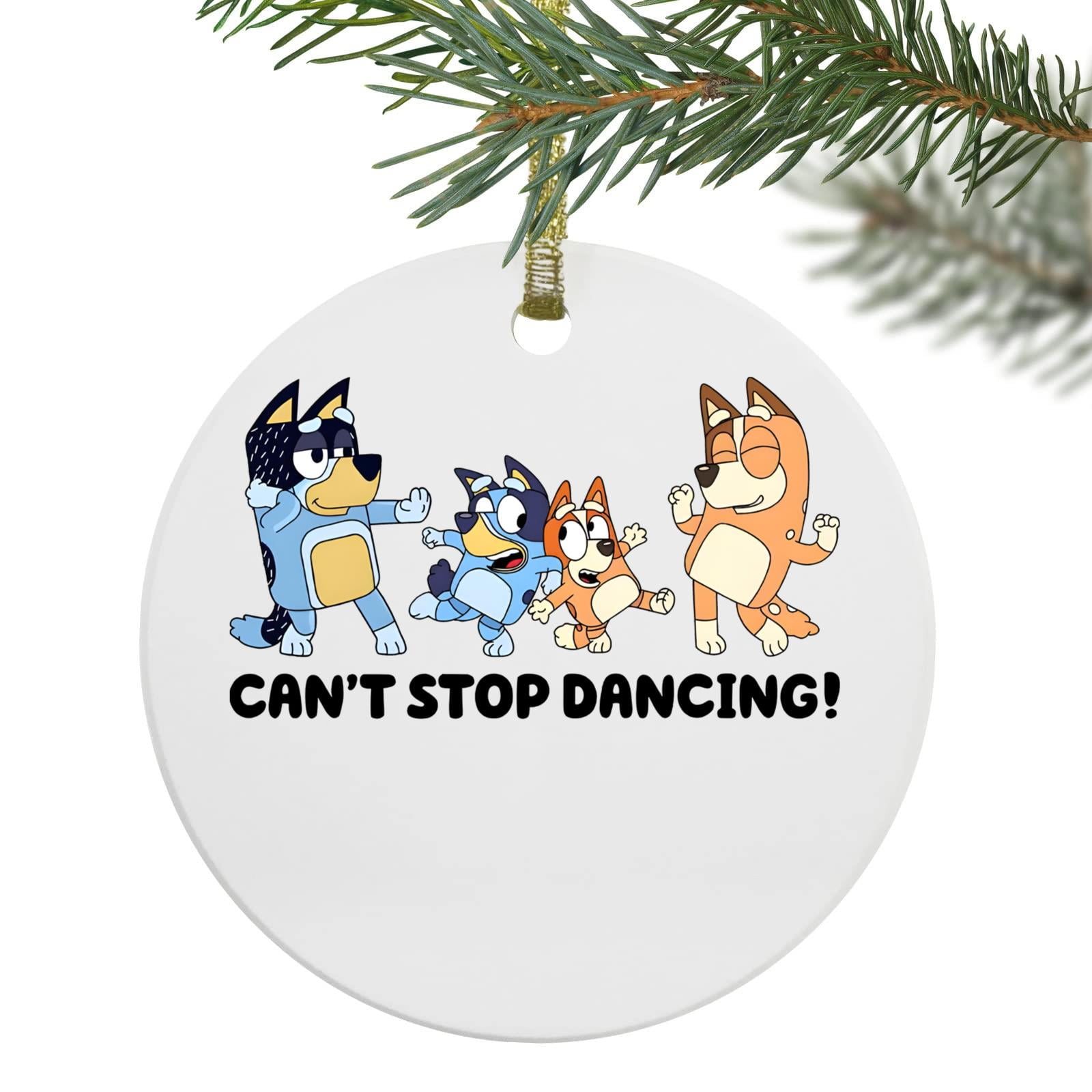 Ornament Can'T Stop Dancing Bluey Characters Family Party Bandit Chilli ...
