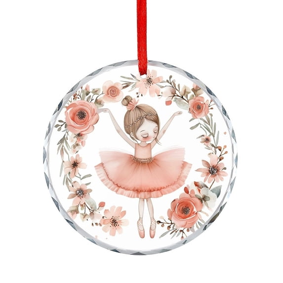 Ornament Cartoon Drawing of A Cute Little Girl Ballerina Hanging Ornament Elegant Ballerina Dancing Girl Xmas Tree Decorations