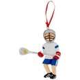 thumbnail image 1 of Lacrosse Boy with Ball in Net Ornament, 1 of 2