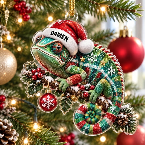 Ornament, Chameleon Acrylic Tree Hanging for Christmas - Walmart.com
