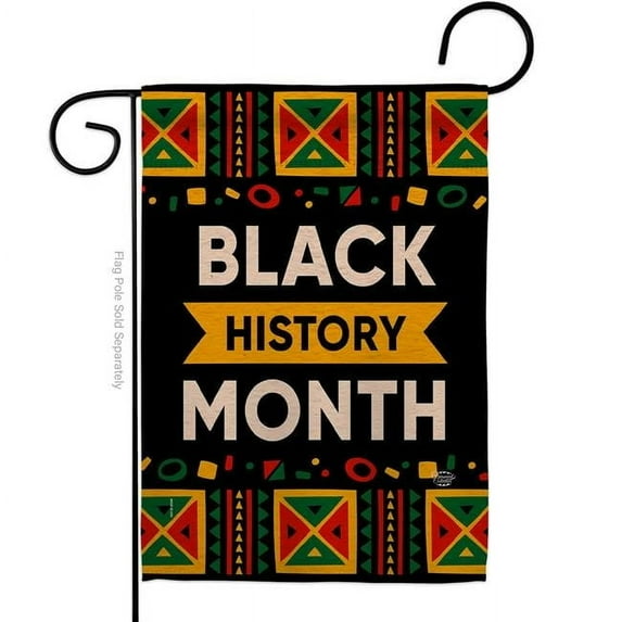 Ornament Collection  13 x 18.5 in. Celebrate Black History Month Garden Flag with Support Cause Double-Sided Decorative Vertical Flags House Decoration Banner Yard Gift