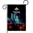 thumbnail image 1 of Ornament Collection G190177-DB Happy Vesak Day Religious 13 x 18.5. in. Double-Sided Decorative Horizontal House Garden Flag for Decoration Banner Yard Gift, 1 of 1