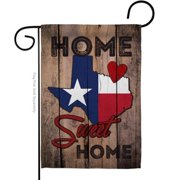 Ornament Collection G191119-BO 13 x 18.5 in. State Texas Home Sweet American State Vertical Garden Flag with Double-Sided House Decoration Banner Yard Gift