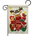 thumbnail image 1 of Ornament Collection G192052-BO 13 x 18.5 in. Santa Stop Here Garden Flag with Winter Christmas Double-Sided Decorative Vertical Flags House Decoration Banner Yard Gift, 1 of 1