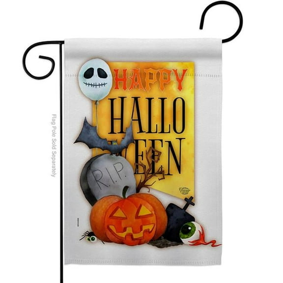 Ornament Collection G192073-BO 13 x 18.5 in. Happy Halloween Spirit Garden Flag with Fall Double-Sided Decorative Vertical Flags House Decoration Banner Yard Gift
