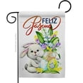 thumbnail image 1 of Ornament Collection G192456-BO Easter Rabbit Springtime Double-Sided Decorative Garden Flag, Multi Color, 1 of 1