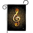 thumbnail image 1 of Ornament Collection G192573-BO 13 x 18.5 in. Gold Clef Interests Music Double-Sided Decorative Vertical Garden Flags - House Decoration Banner Yard Gift, 1 of 1