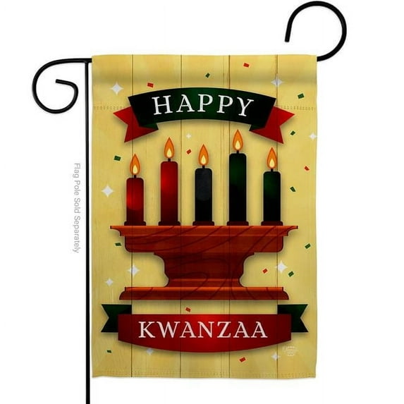 Ornament Collection G192716-BO 13 x 18.5 in. First Fruits Harvest Black History Kwanzaa Double-Sided Decorative Vertical Garden Flags - House Decoration Banner Yard Gift