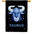 thumbnail image 1 of Ornament Collection H190024-BO 28 x 40 in. Taurus House Flag Interests Zodiac Double-Sided Decorative Vertical Flags Decoration Banner Garden Yard Gift, 1 of 1