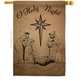 thumbnail image 1 of Ornament Collection H191078-BO 28 x 40 in. Holy Night House Flag with Winter Nativity Double-Sided Decorative Vertical Flags Decoration Banner Garden Yard Gift, 1 of 1