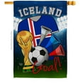thumbnail image 1 of Ornament Collection H192098-BO World Cup Iceland Soccer Sports 28 x 40 in. Double-Sided Decorative Vertical House Flags for Decoration Banner Garden Yard Gift, 1 of 1