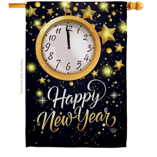 Ornament Collection H192142-BO 28 x 40 in. New Year Countdown House ...