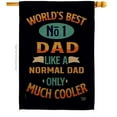 thumbnail image 1 of Ornament Collection H192187-BO Cooler Dad Family Father Day 28 x 40 in. Double-Sided Decorative Vertical House Flags for Decoration Banner Garden Yard Gift, 1 of 1