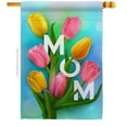 thumbnail image 1 of Ornament Collection H192367-BO Happy Moms Day Family Mother 28 x 40 in. Double-Sided Decorative Vertical House Flags for Decoration Banner Garden Yard Gift, 1 of 1