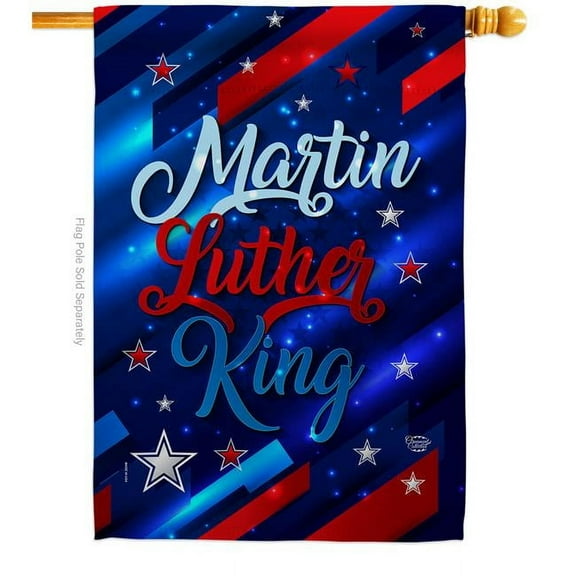 Ornament Collection H192383-BO 28 x 40 in. Martin Luther King Black History Double-Sided Decorative Vertical House Flags - Decoration Banner Garden Yard Gift