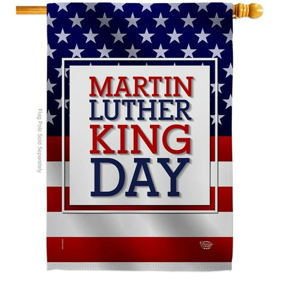 Ornament Collection H192385-BO 28 x 40 in. MLK Day Black History Martin Luther King Double-Sided Decorative Vertical House Flags - Decoration Banner Garden Yard Gift