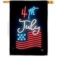 thumbnail image 1 of Ornament Collection H192441-BO 28 x 40 in. Lightful 4th July American Vertical House Flag with Double-Sided Decorative Banner Garden Yard Gift, 1 of 1