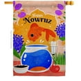 thumbnail image 1 of Ornament Collection H192481-BO Nowruz Celebration Double-Sided Garden Decorative House Flag, Multi Color, 1 of 1
