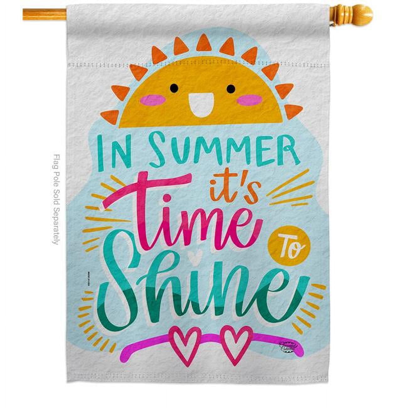 Patriotic Summer Fun Polyester House Flag 28'' x 40''