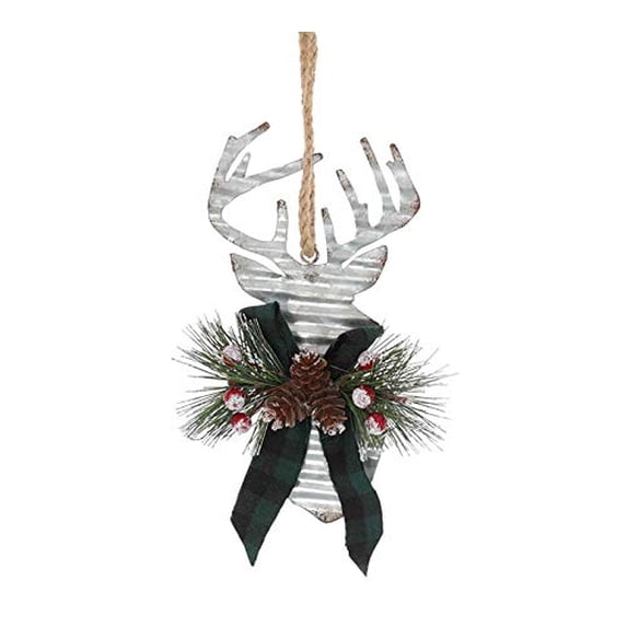 Ornament - Corrugated TIN Deer Head by burton+BURTON
