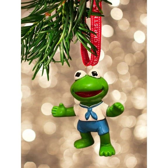 Ornament Disney BABY KERMIT FROG Muppets Figure Figurine Charm New Rare 3 Gift