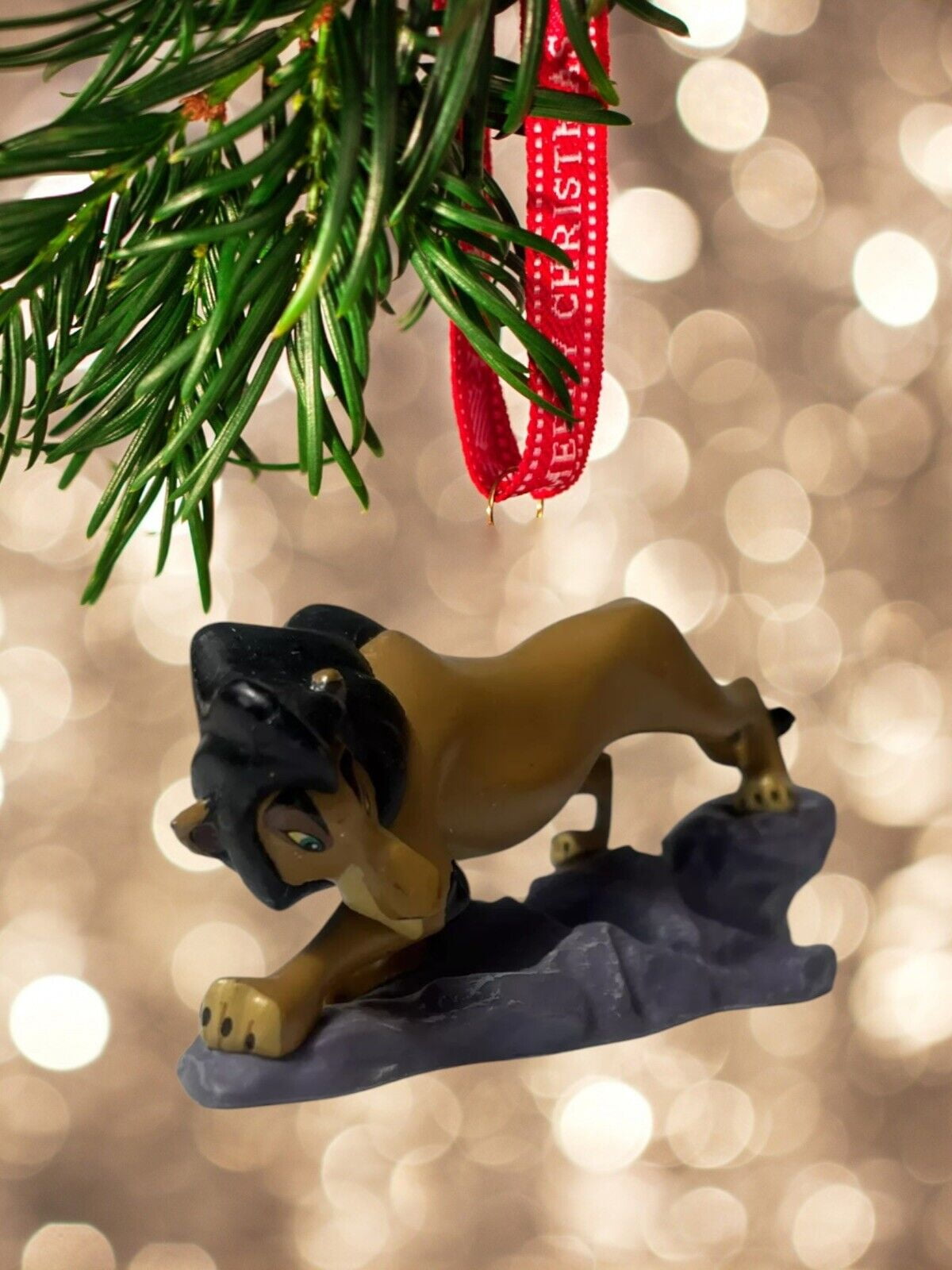 Ornament Disney Lion King VILLAIN SCAR Uncle Simba Figure Figurine ...