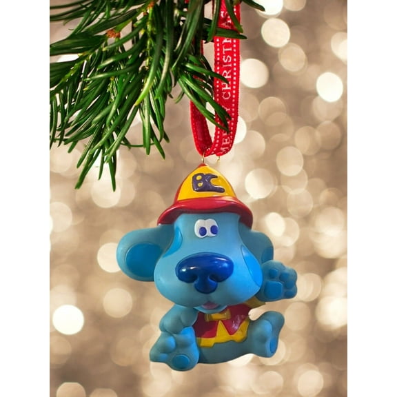 Ornament Firefighter Blues Clues PVC Nickelodeon Viacom 3 Figure Figurine Charm