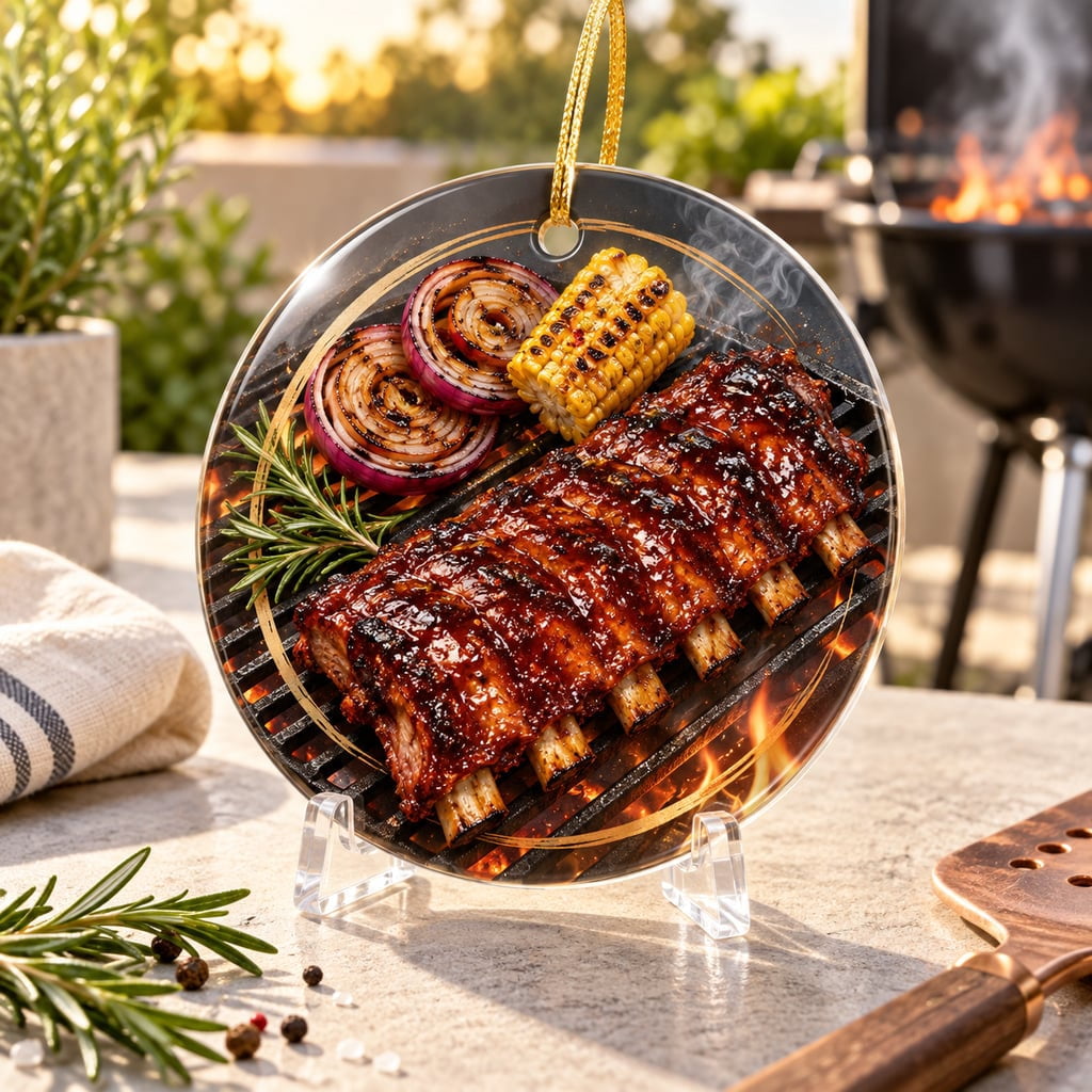 Ornament, Funny BBQ Ribs Food Art Tree Decor for BBQ Lovers - Walmart.com