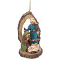 thumbnail image 1 of Midwest-CBK Holy Family Natural Brown 4 x 2 Resin Stone Christmas Hanging Ornament, 1 of 1